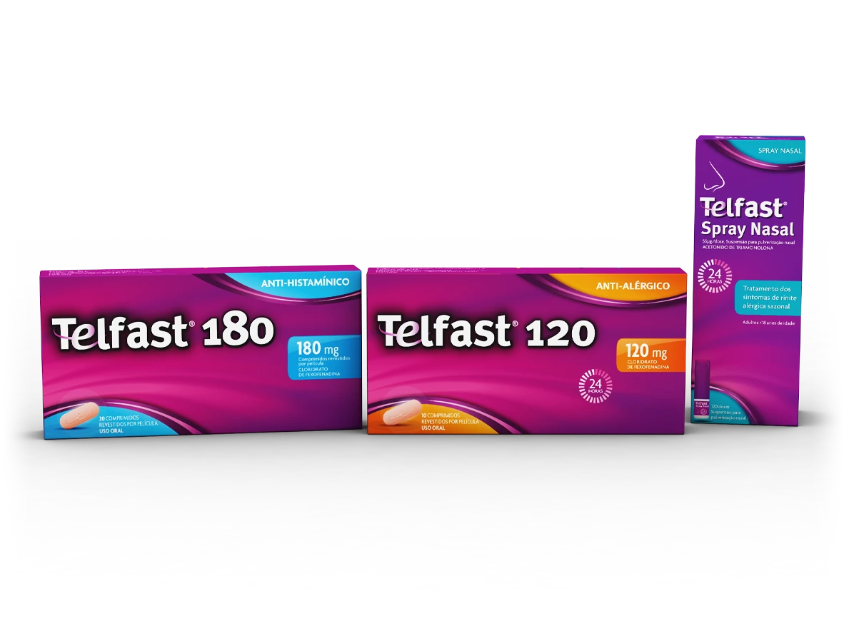 Gama Telfast da Sanofi com selo 24 horas